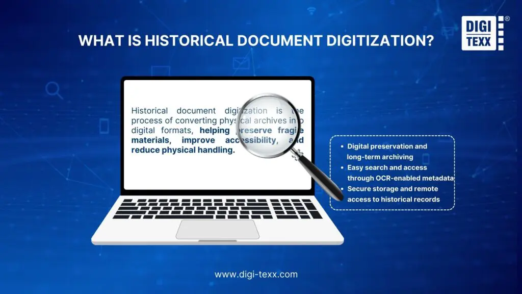 Definition of digitization of historical documents 