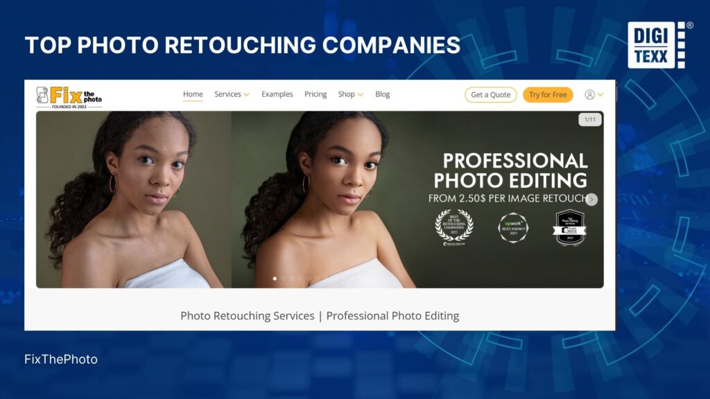 FixThePhoto portrait photo retouching services