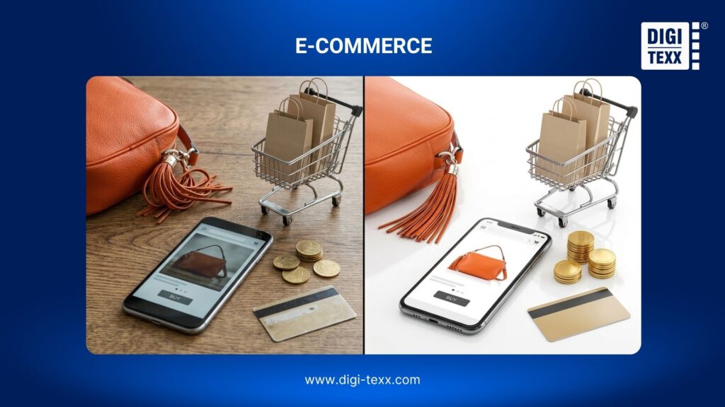 Product photo retouching services for e-commerce