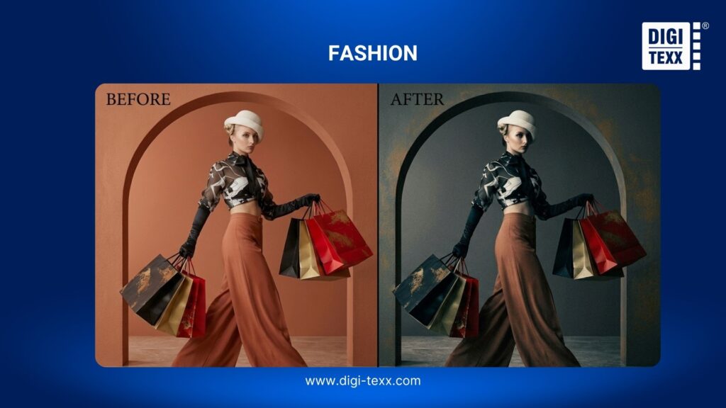Fashion photo retouching services for lookbooks