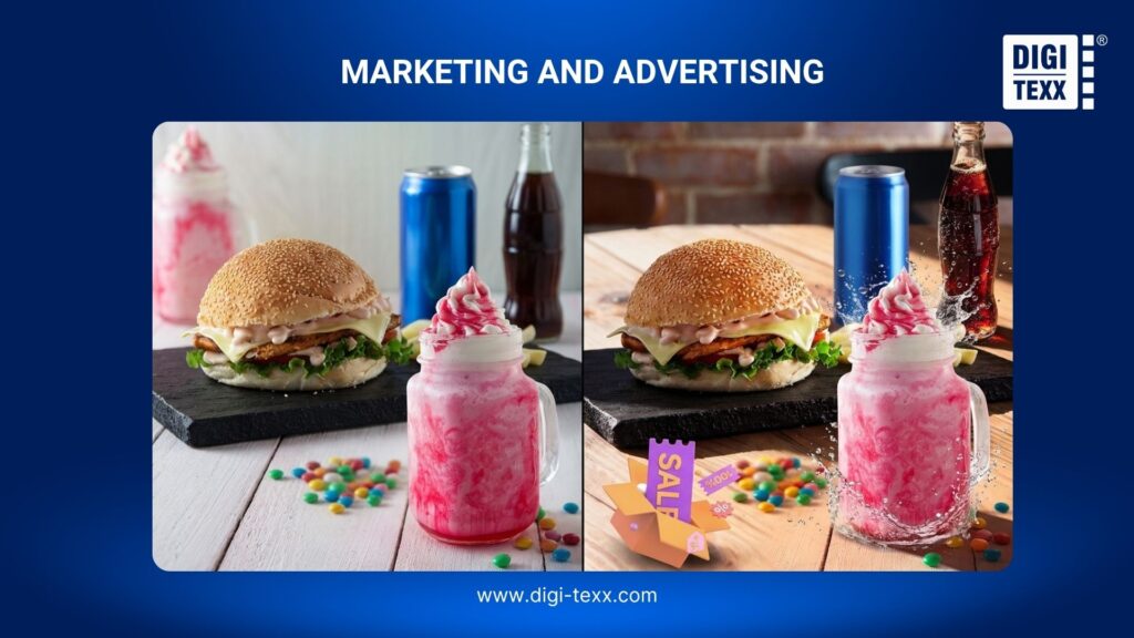 Marketing photo retouching services