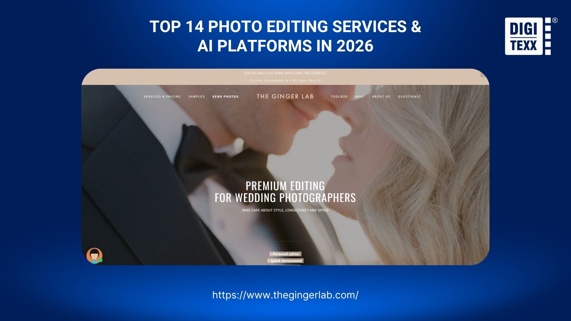 The Ginger Lab professional photo editing services for photographers near me.