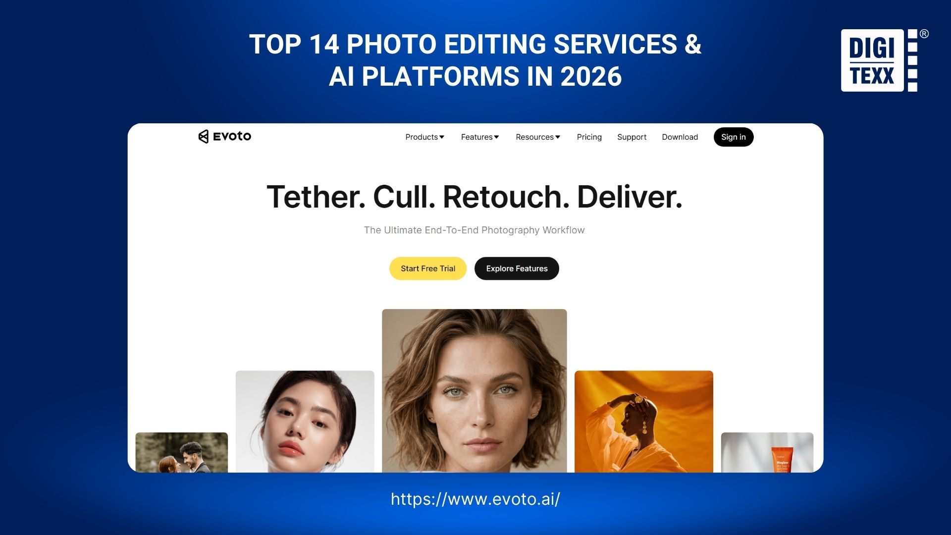 Evoto AI best professional photo editing services for photographers near me.