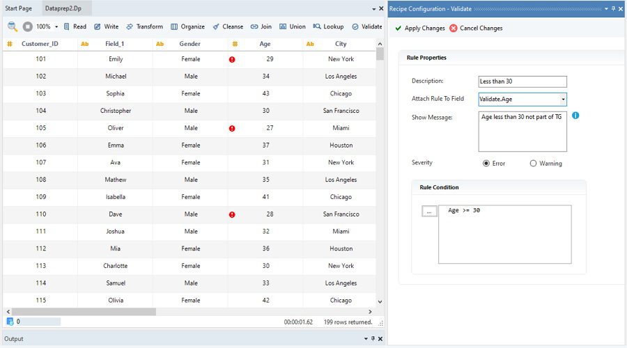 Data Validation and Matching