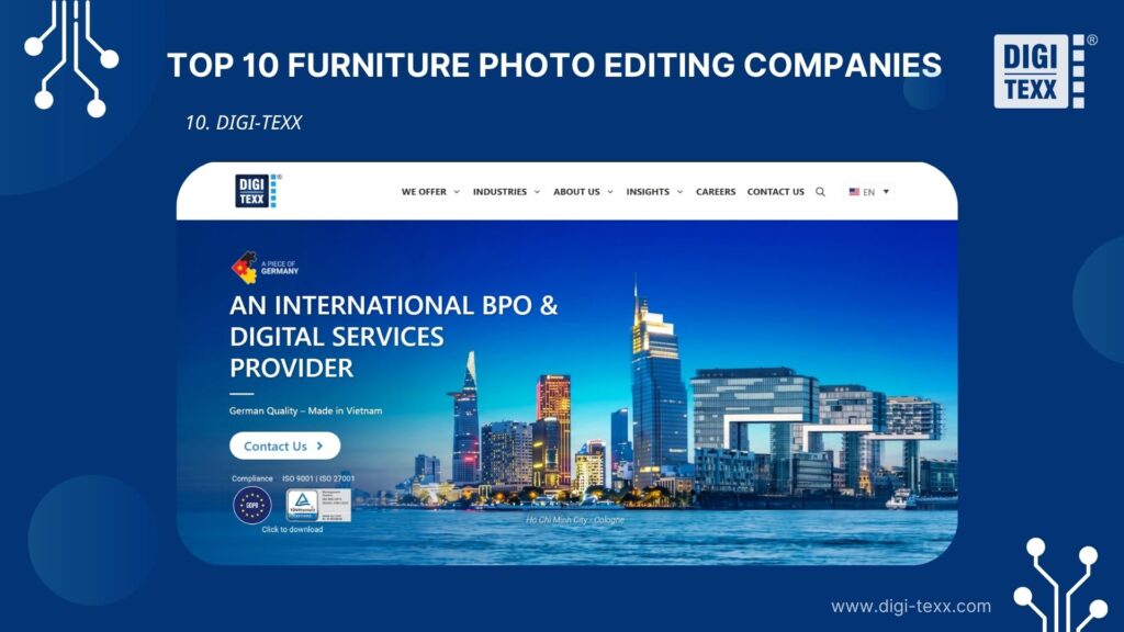 10 Best Furniture Photo Editing Services Providers In The USA 2026 11 Furniture photo editing services by DIGI-TEXX
