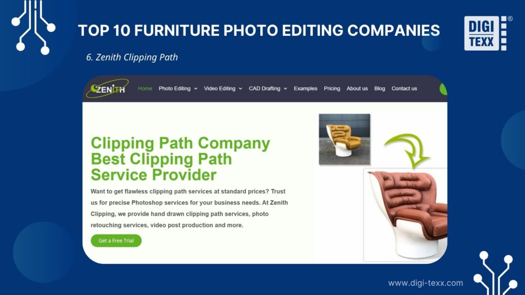 10 Best Furniture Photo Editing Services Providers In The USA 2026 7 Furniture photo editing services by Zenith Clipping Path