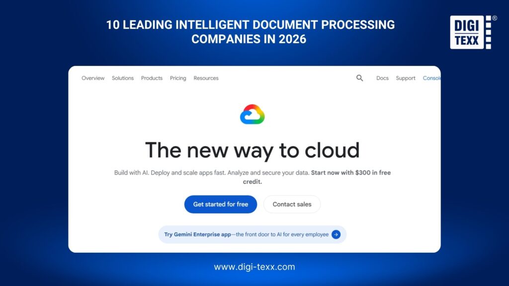  Intelligent document processing vendors
