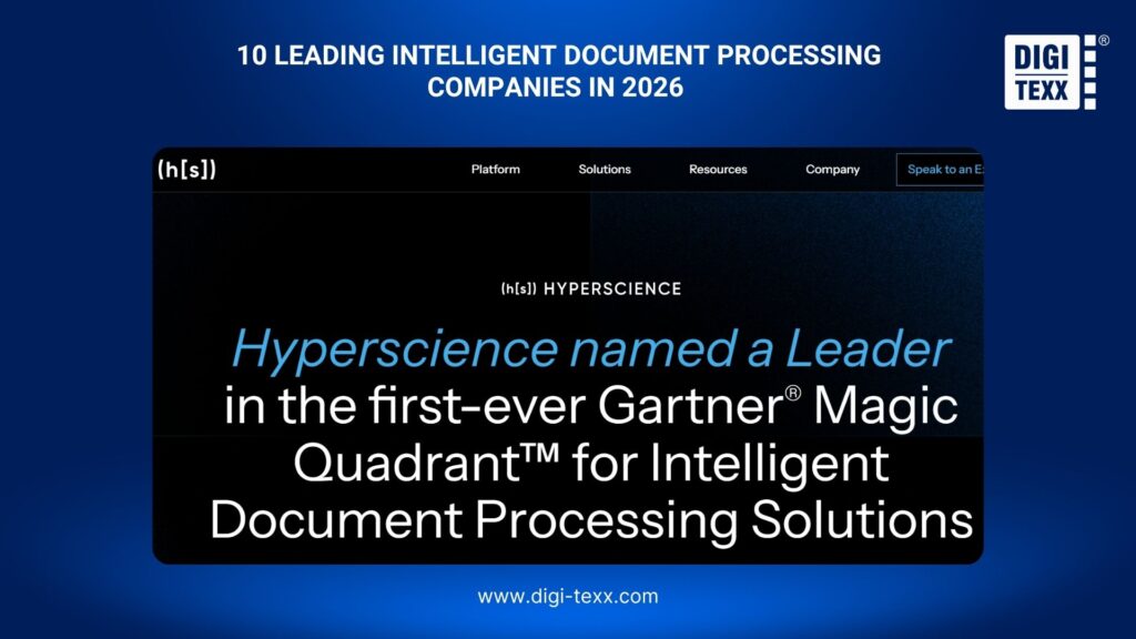 Leading intelligent document processing companies list