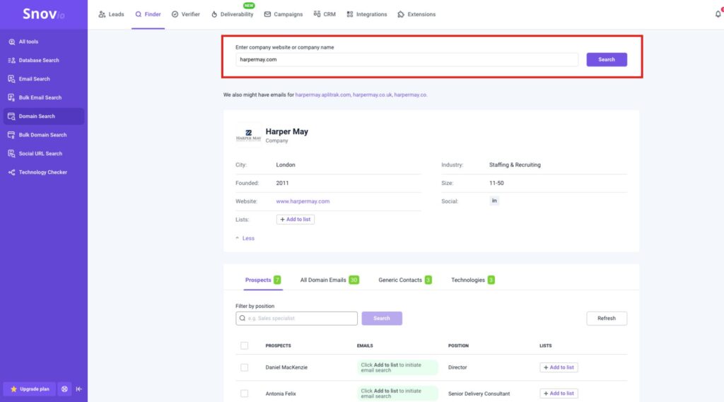 10 Best B2B Data Enrichment Tools for Businesses 9 Snov.io