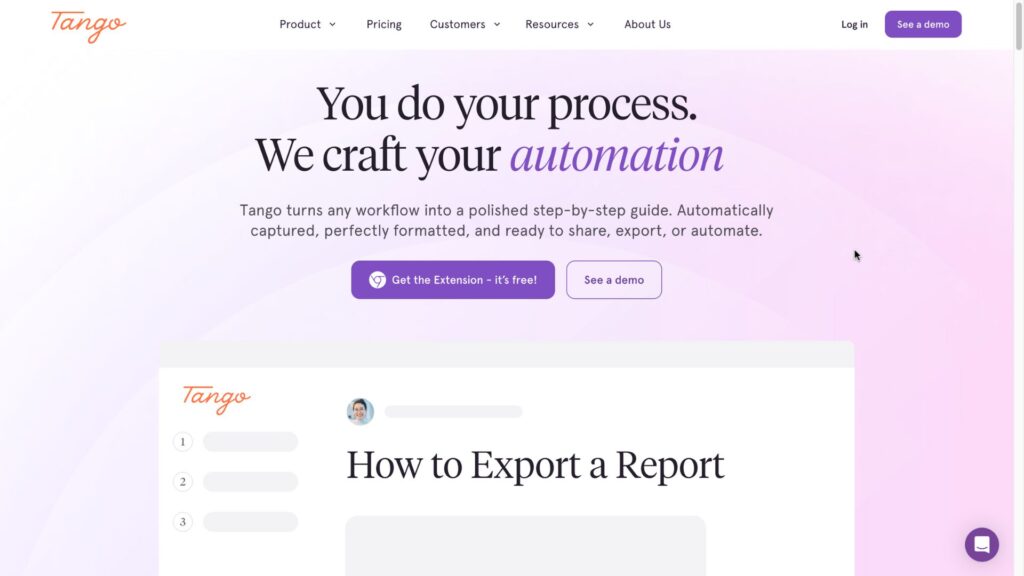 Tango is a business process documentation tools 