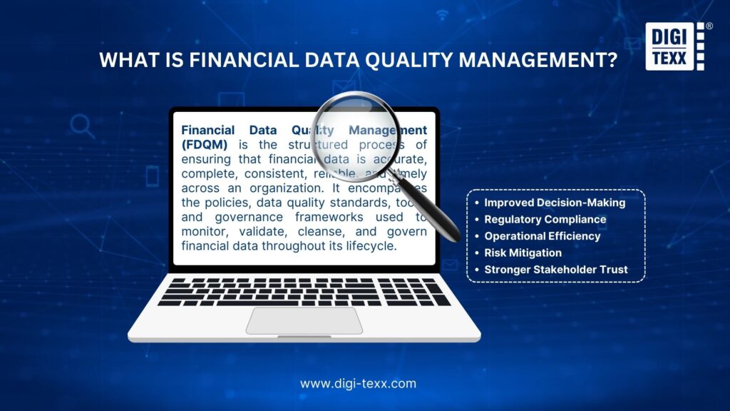 What is financial data quality management