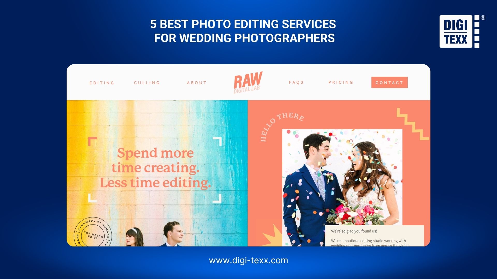 RAW Digital Lab offers photo editing services for wedding photographers