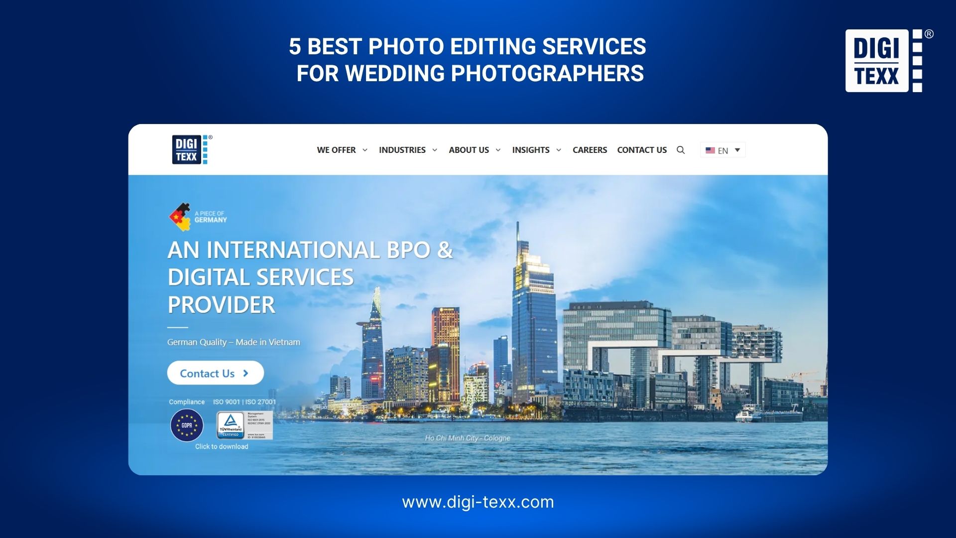 DIGI-TEXX offers photo editing services for wedding photographers