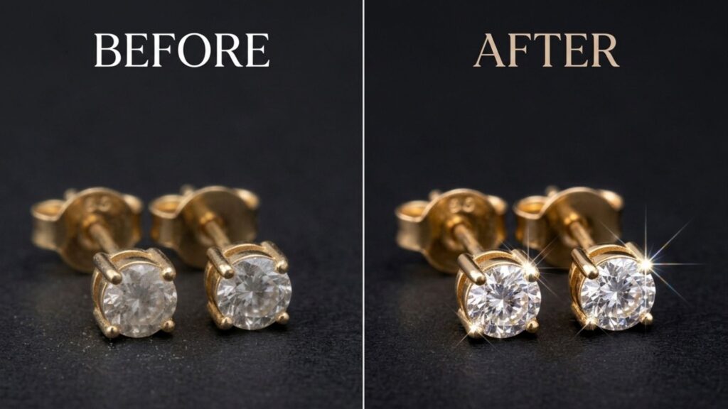 ai photo retouching for e-commerce & jewelry photography
