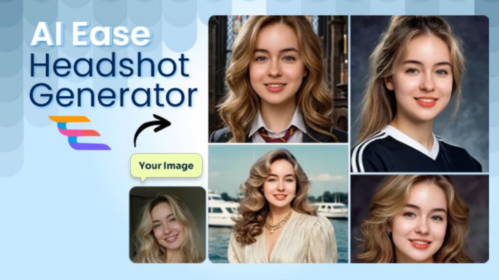 ai ease retouch photo online free and headshot generation