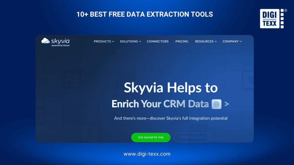 Data Extract Tool: 10+ Best Free Solutions Compared 2026 4 Skyvia is a data extract tool
