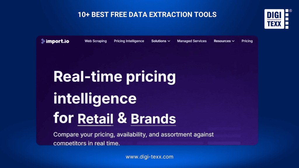 Data Extract Tool: 10+ Best Free Solutions Compared 2026 6 Import.io is a data extract tool