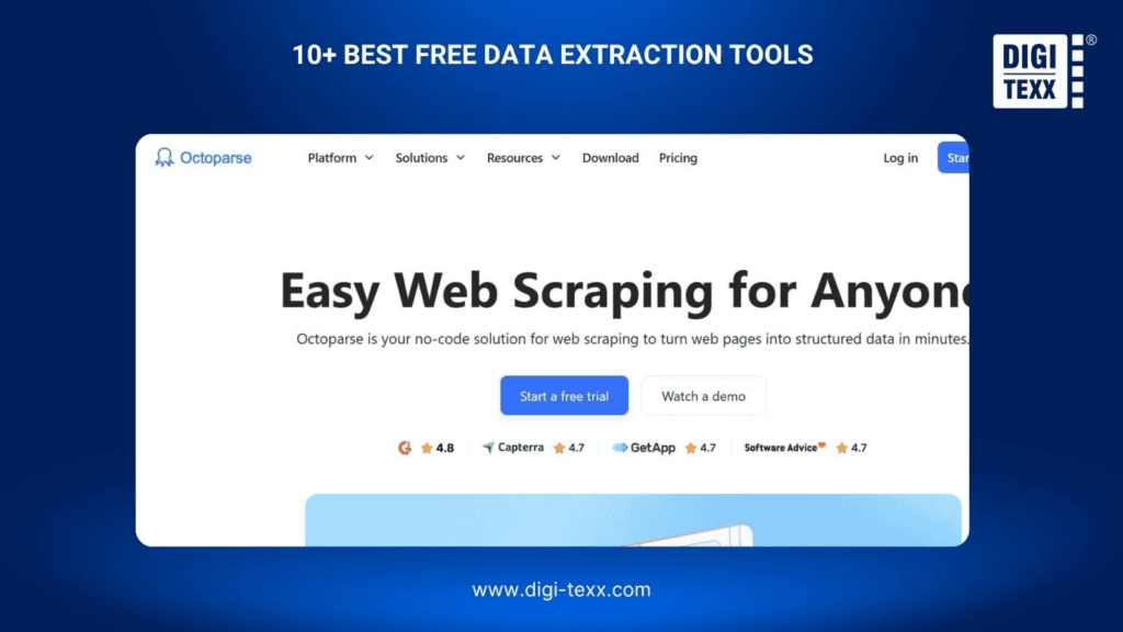 Data Extract Tool: 10+ Best Free Solutions Compared 2026 8 Octoparse is a data extract tool