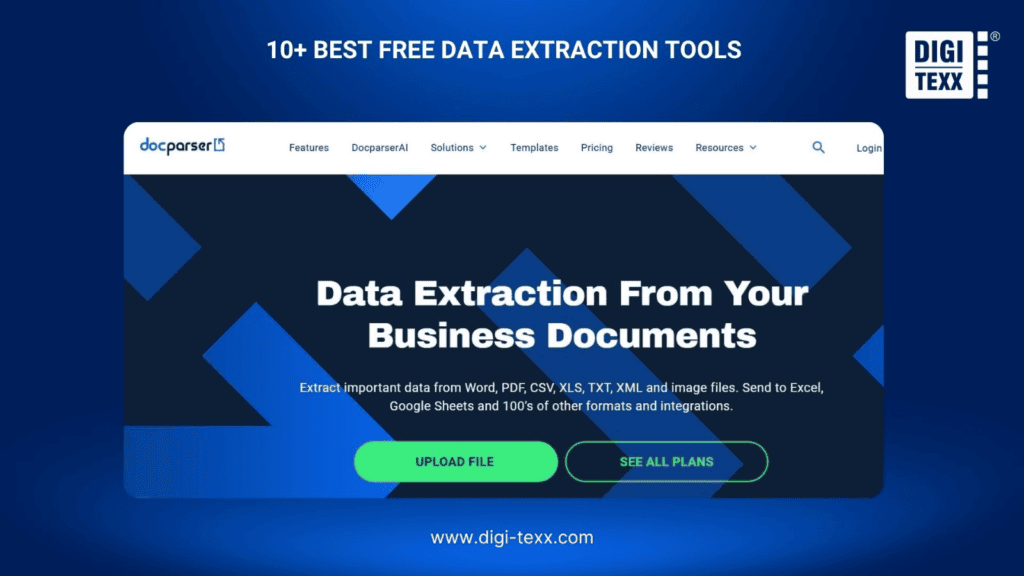 Data Extract Tool: 10+ Best Free Solutions Compared 2026 10 DocParser is a data extract tool