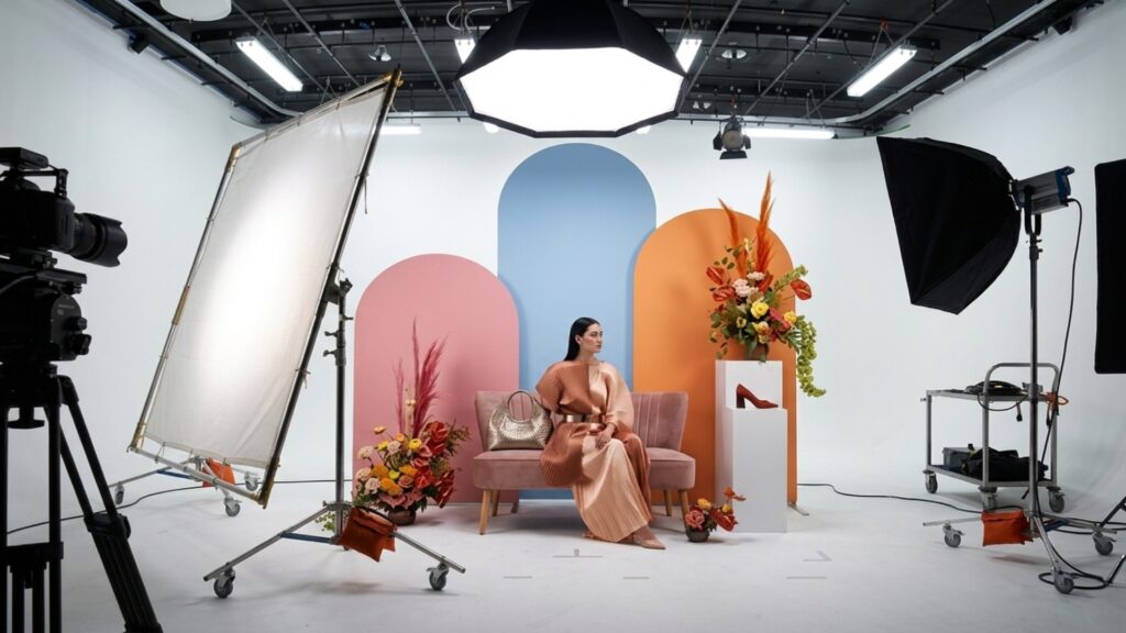 Managing background in fashion photo composition