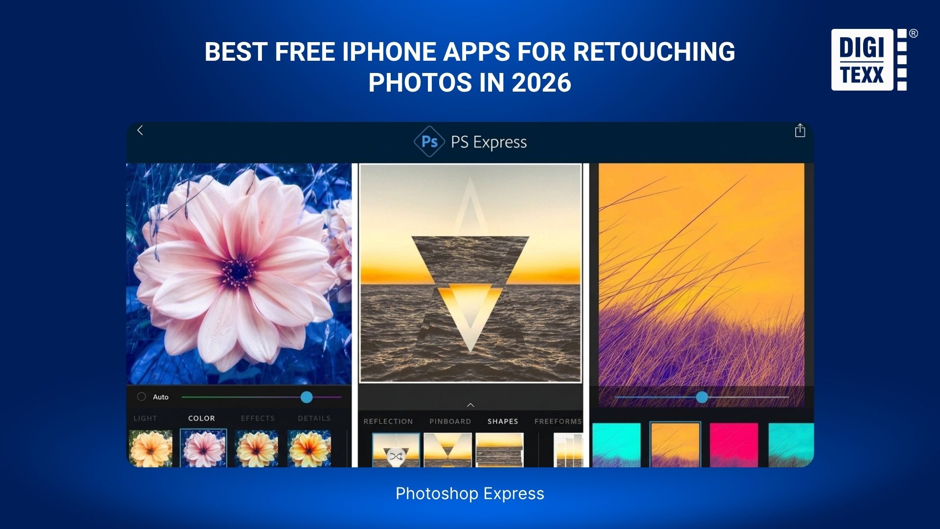 How To Retouch Photos On iPhone – Best Free Apps For iOS 4 Photoshop Express filters to retouch photos on iPhone.