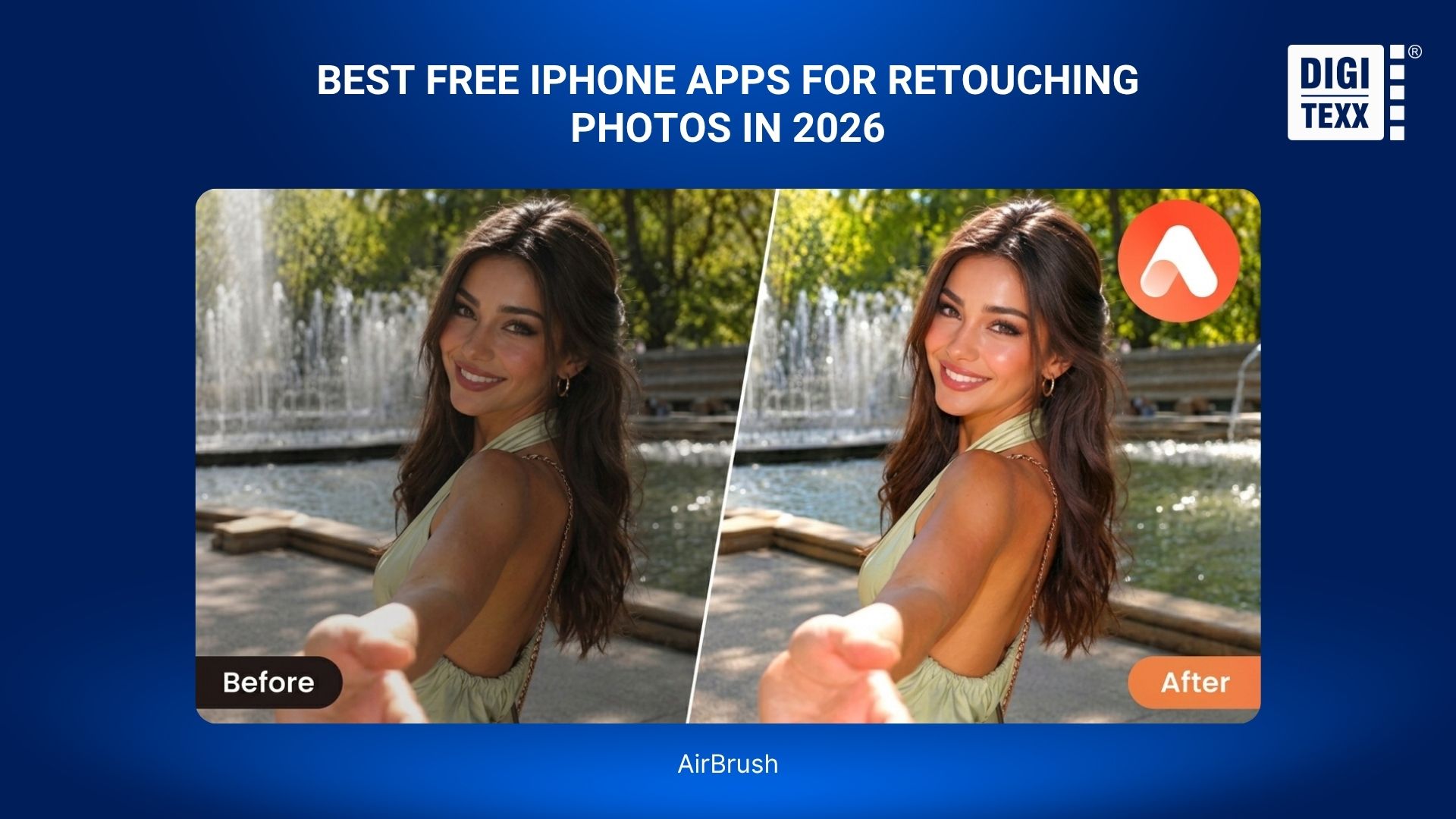 How To Retouch Photos On iPhone – Best Free Apps For iOS 6 AirBrush portrait photo retouching on iPhone.