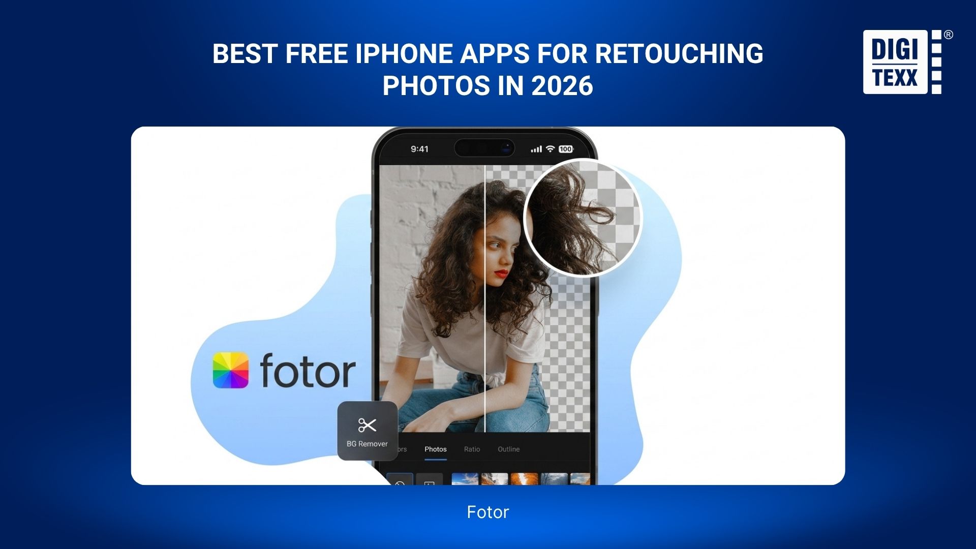 How To Retouch Photos On iPhone – Best Free Apps For iOS 7 Fotor AI background remover tool on iPhone.