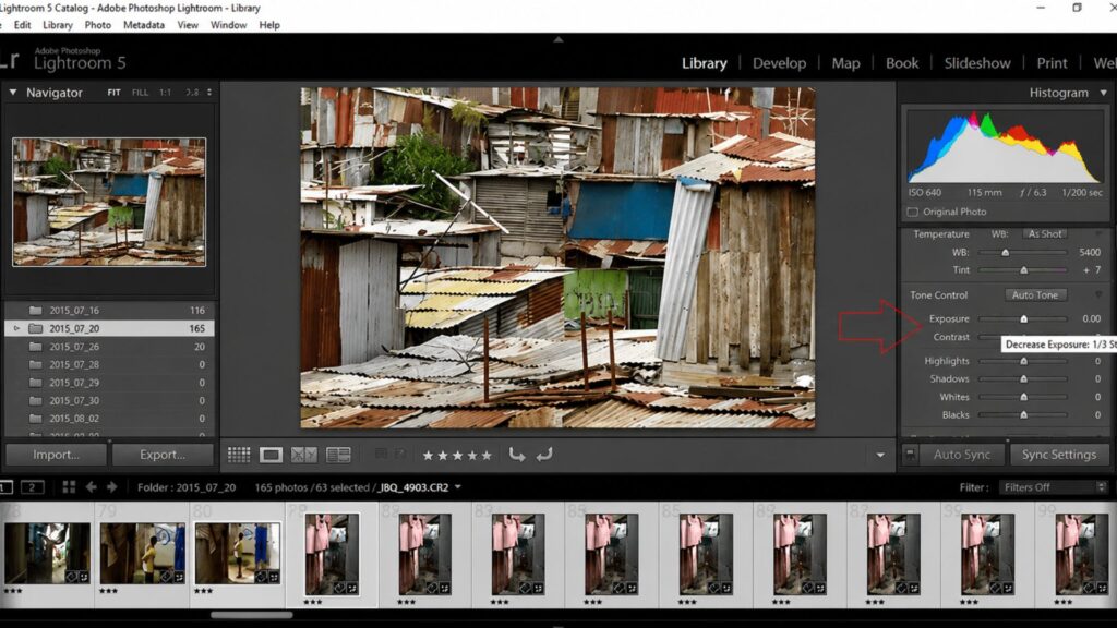 13 Street Style Photo Editing Steps In Lightroom For Professional Results 6 Step 5: Slightly Lower The Exposure