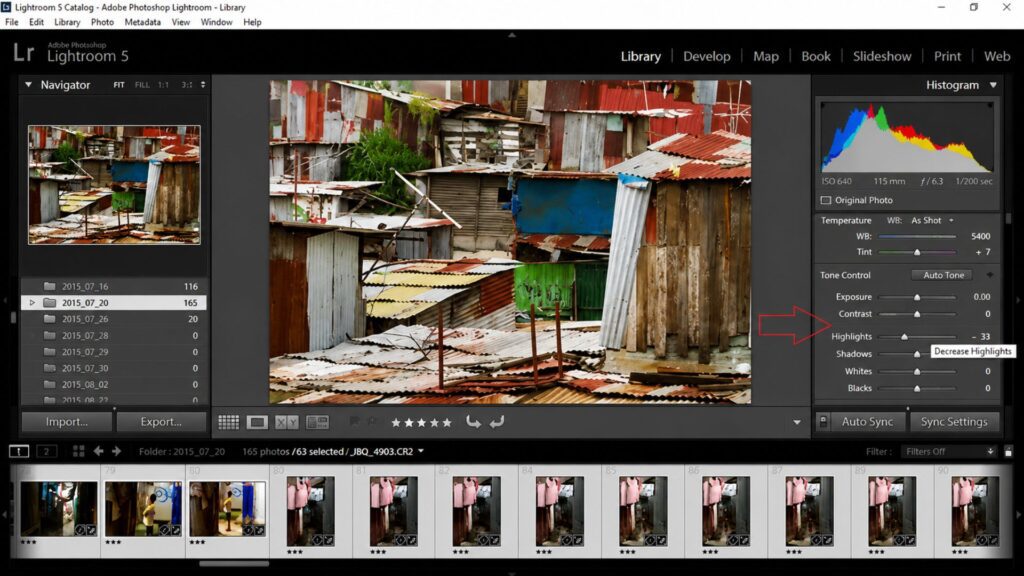 13 Street Style Photo Editing Steps In Lightroom For Professional Results 7 Step 6: Reduce Bright Highlights