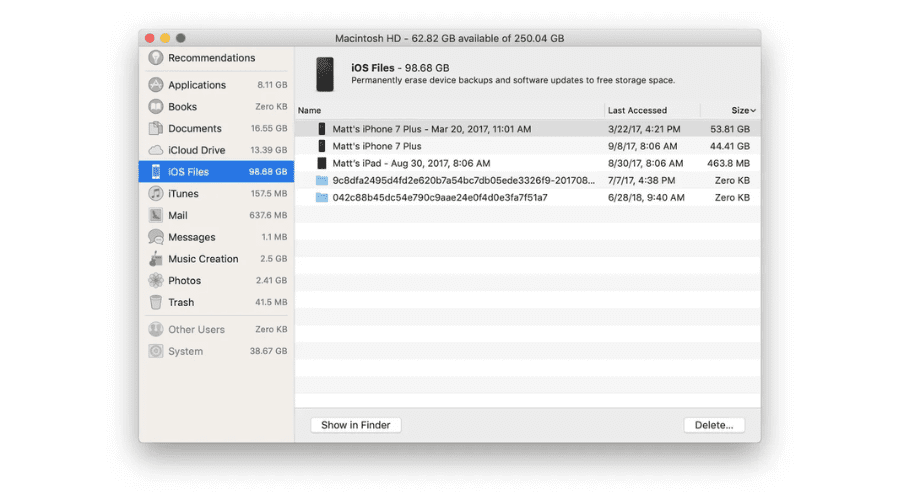 How to Clean Up System Data on Mac: 9 Simple Steps 3 Delete Old iOS Backups Stored on Your Mac