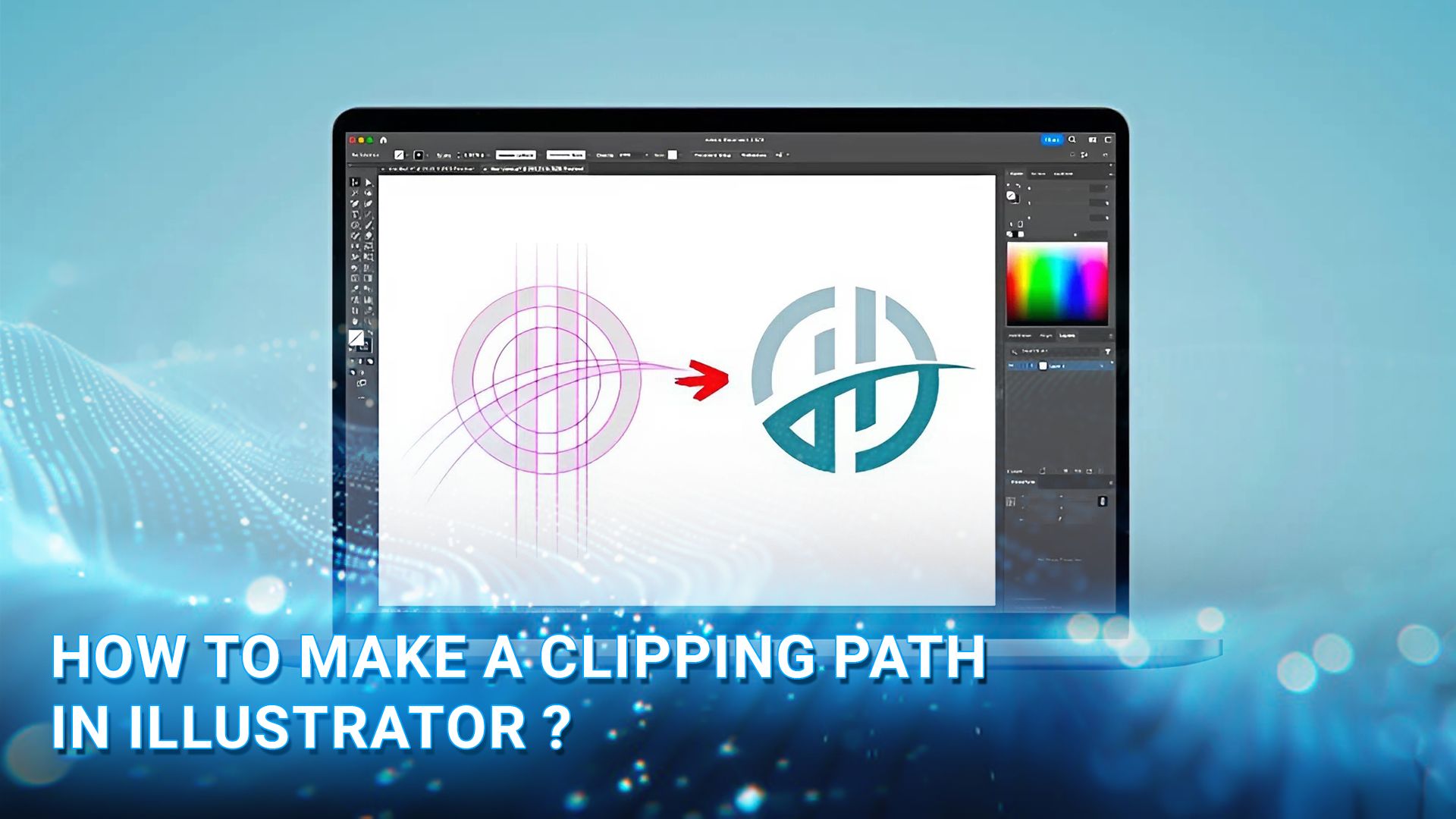 A step-by-step guide on how to make a clipping path in Illustrator