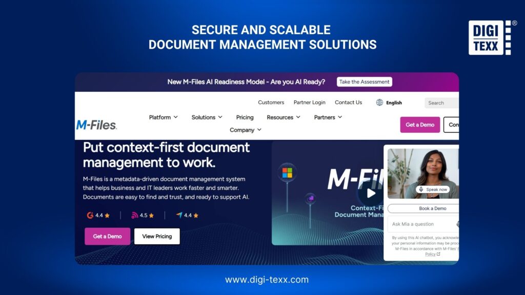 M-Files takes a metadata-driven approach to document manageme