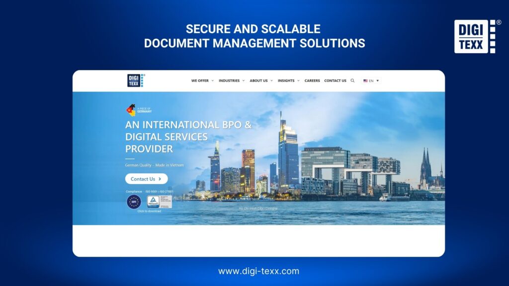 DIGI-TEXX for document digitization and management