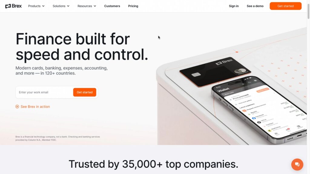 Brex is an invoice processing software