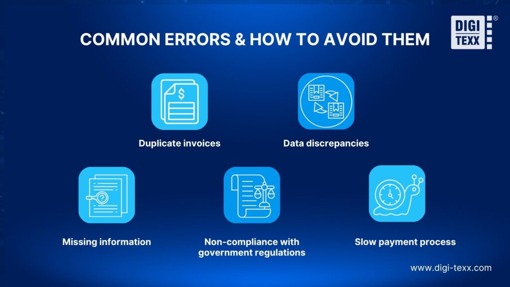 Invoice validation common errors