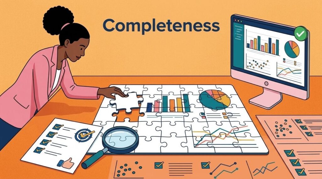 Illustration of data completeness dimension.
