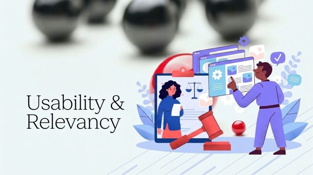 Illustration of data usability and relevancy dimension.