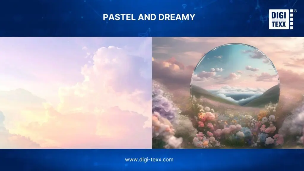 Pastel and dreamy photo editing