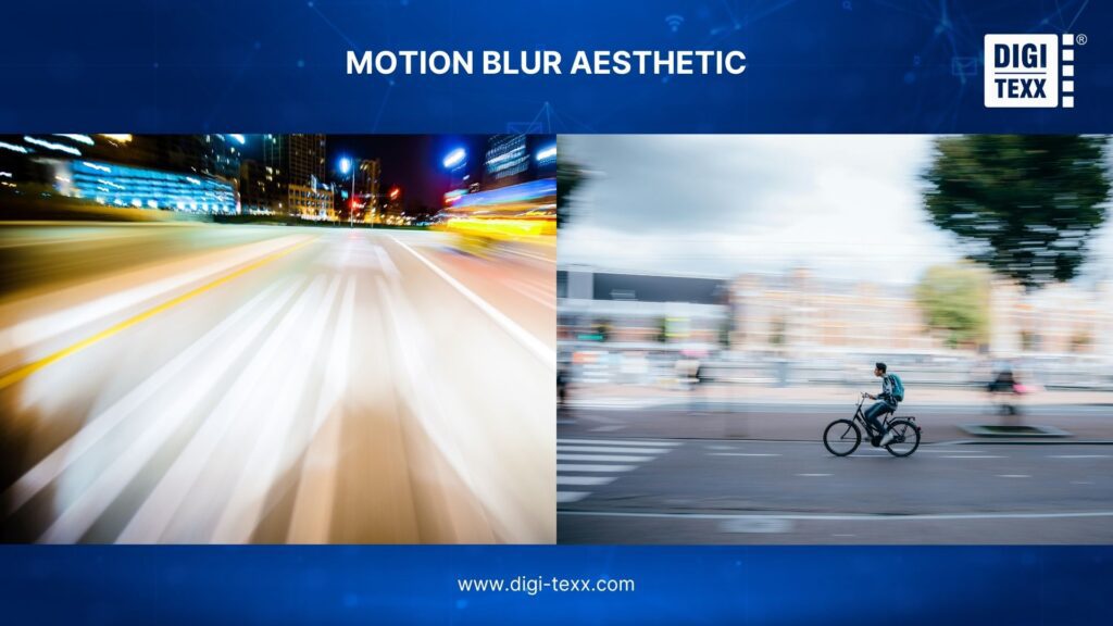 Motion blur aesthetic photo editing
