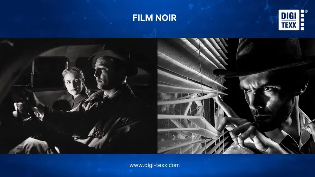 Film noir style of photo editing