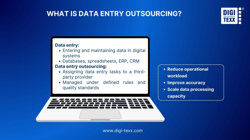 What is outsourced data entry?