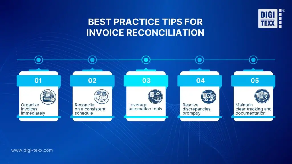 Best practice tips for invoice reconciliation process
