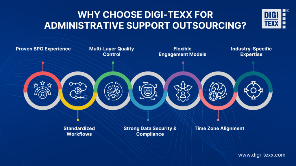Key reasons to choose DIGI-TEXX for administrative support outsourcing