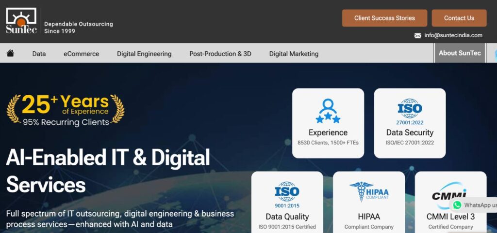 SunTec India data entry company providing ecommerce product data entry and document processing services