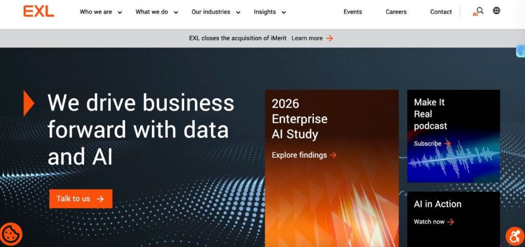 EXL Service data entry outsourced firm providing data processing and document management solutions