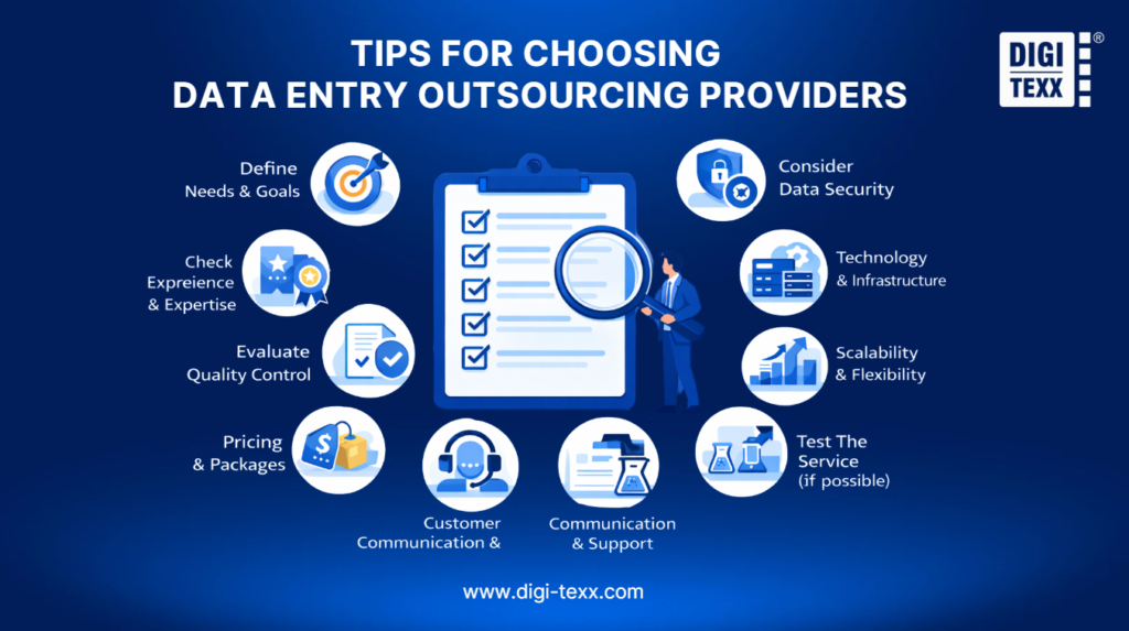 Tips for choosing the right data entry outsourcing company (Source: DIGI-TEXX)