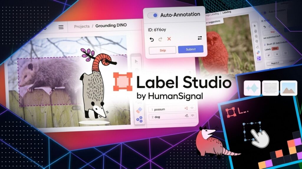 The Label Studio system acts as a data labeling service provider tool. 