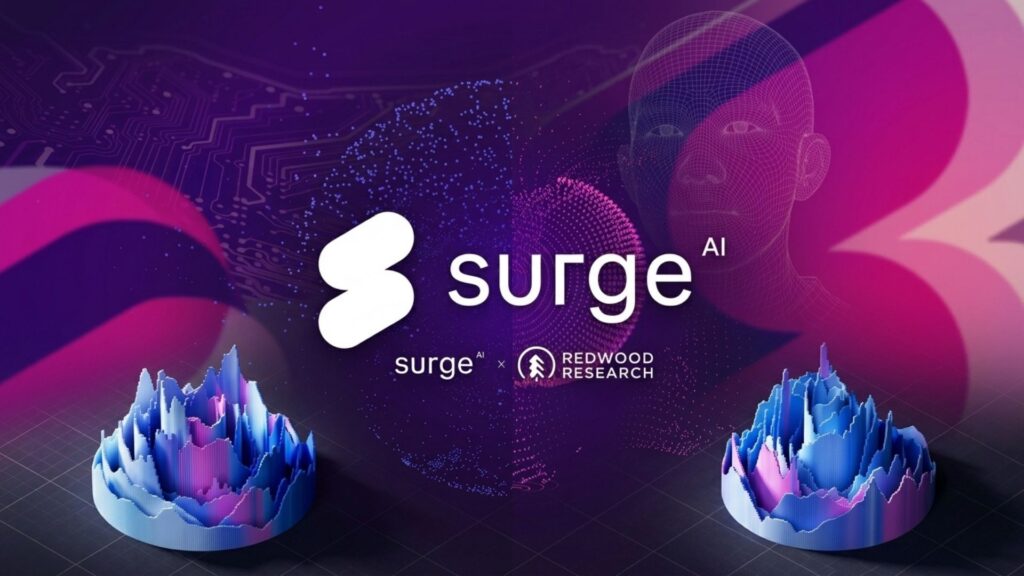 Surge AI brand logo as a data labeling service provider example