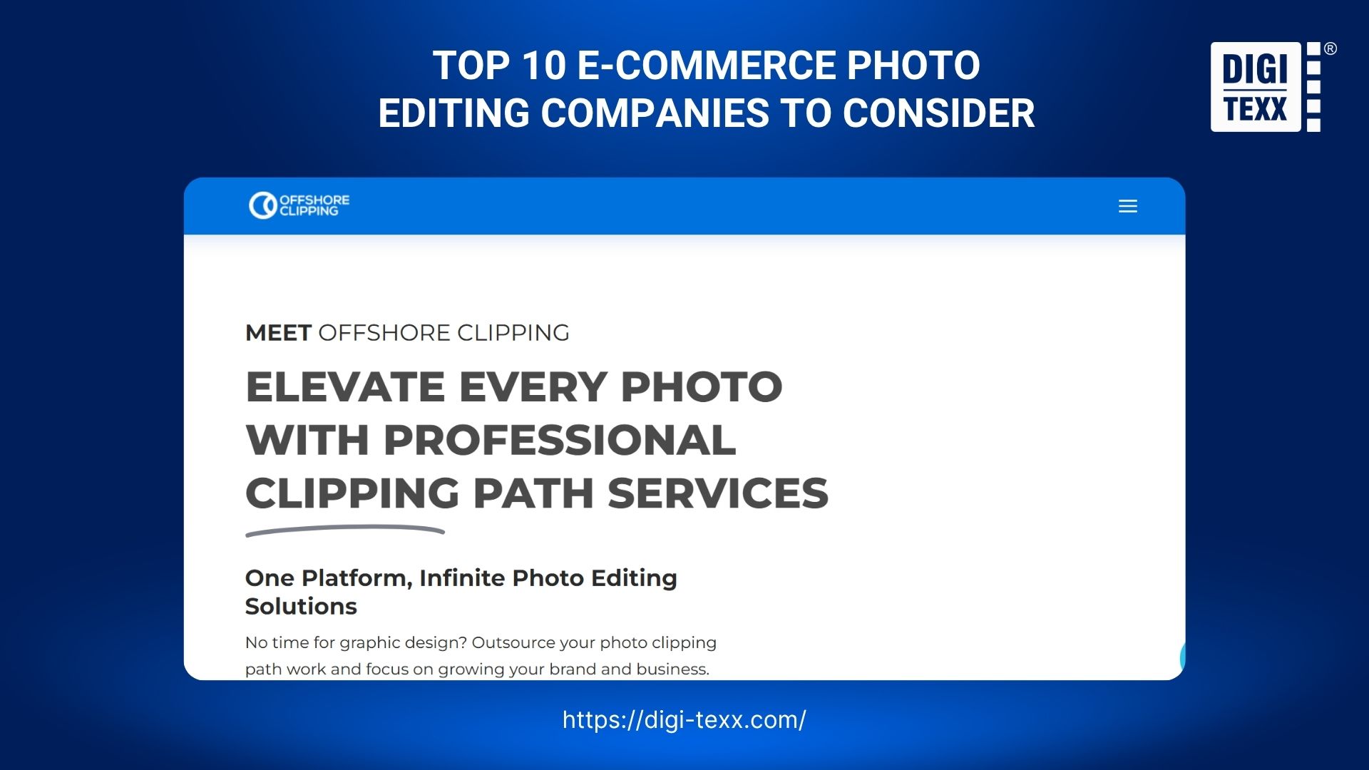 e-commerce image editing service