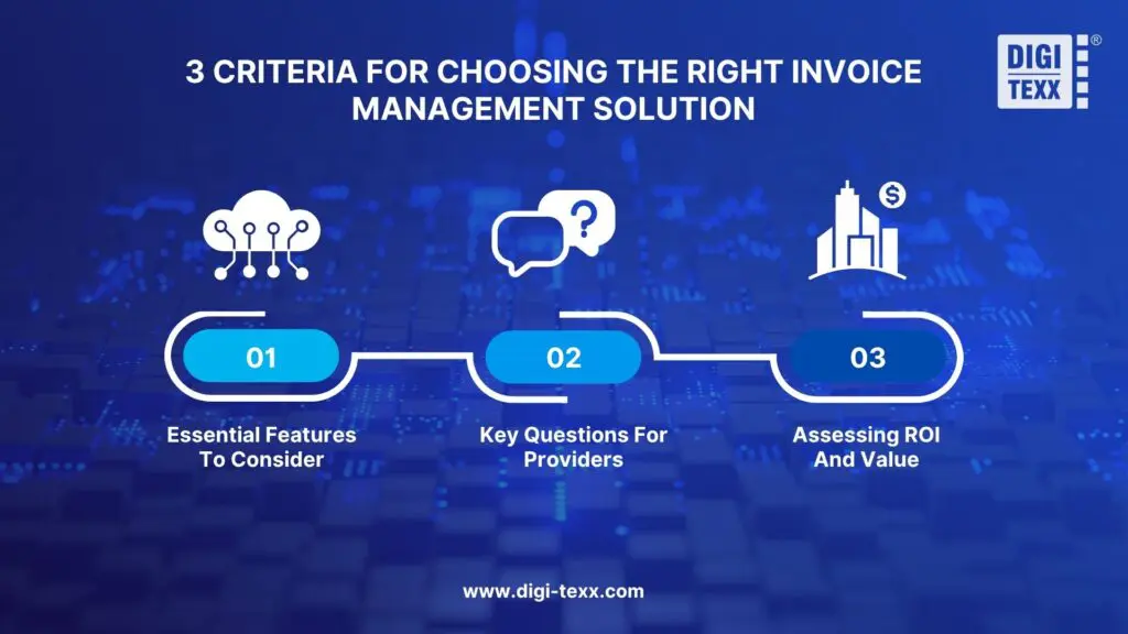 3 Criteria for choosing the right invoice management solution